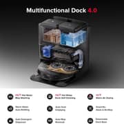 Roborock Saros Z70 Robot Vacuum and Mop Black - RRE0R50