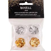 Novell Nail Art Foil Gold and Silver