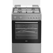 Beko Free Standing 4 Burner Gas Cooker 60cm Stainless Steel - FBGT61130XSL