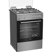 Beko Free Standing 4 Burner Gas Cooker 60cm Stainless Steel - FBGT61130XSL
