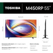 Toshiba 55inch M450RP Series 4K UHD QLED Smart Television (2025 Model) - 55M450RP