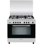 Glemgas Free Standing 5 Burner Gas Cooker With Oven 90cm Silver - AL9612RI-FSCD