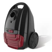Midea Vacuum Cleaner 16A Silence system1800 Watt , Large dust capacity​, Dust full indicator​, Variable power control​, Outlet HEPA filter​, 3 Liters, Black / Red