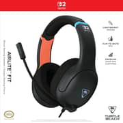 Turtle Beach Airlite Fit Wired Over Ear Headset Charcoal Black