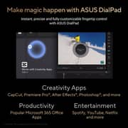 Asus ProArt P16 (2025) Copilot+ PC - AMD Ryzen AI 9-HX370 / 16inch 4K / 4TB SSD / 64GB RAM / 24GB NVIDIA GeForce RTX 5090 Graphics / Windows 11 Home / English & Arabic Keyboard / Nano Black / Middle East Version - [H7606WX-SE004W]