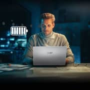 MSI Modern 15 Gaming (2025) Laptop - 1st Series / Intel Core 7-150U / 15.6inch FHD / 512GB SSD / 16GB RAM / Shared Intel Graphics / Windows 11 Home / English & Arabic Keyboard / Urban Silver / Middle East Version - [F1MG-860AE]