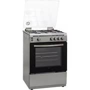 Hoover Free Standing 4 Burner Gas Cooker 60cm Inox/Silver - HGC-V64G-S
