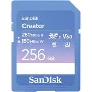 Sandisk Creator SD Memory Card UHS-II 256GB Blue/White - SDSDXEP-256G-GNCIS