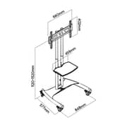 Skill Tech TV Stand Large Matte Black - AVA1500 60 1P