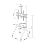 Skill Tech Heavy TV Stand Black - DG 115B FS