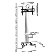 Skill Tech Compact TV Stand Black - SH 1021B