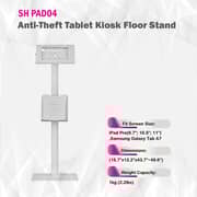 Skill Tech Kiosk Tablet Stand White - SHPAD04
