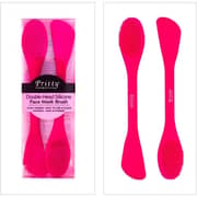 Pritty Dual End Silicone Face Mask Brush Pink 2 Pcs