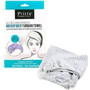 Pritty Turban Microfiber Towel Grey