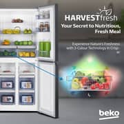 Beko Refrigerator 466 Liters Gross, 4 Doors, Low noise, NeoFrost Dual Cooling, GNO4662XPN - (Dark Inox)