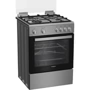 Whirlpool 4 Burner Gas Cooker 60cm Inox - WR60 GGG 23125 XME