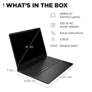HP Omen Gaming (2025) Laptop - 2nd Series / Intel Core Ultra 7-255H / 16inch FHD+ / 1TB SSD / 16GB RAM / 8GB NVIDIA GeForce RTX 5060 Graphics / Windows 11 Home / Shadow Black - [16-AM0073DX]