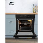 Millen Built-in Gas Oven 60cm Black - MGO 602 BL