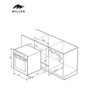 Millen Built-in Gas Oven 60cm Black - MGO 602 BL