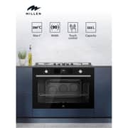 Millen Built-in Gas Oven 90cm Black - MGO 901 BL