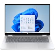 HP OmniBook 5 Flip 2-in-1 Convertible (2025) Laptop - 1st Series / Intel Core 5-120U / 14inch 2K / 1TB SSD / 16GB RAM / Shared Intel Graphics / Windows 11 Home / English & Arabic Keyboard / Glacier Silver / Middle East Version - [14-FP0039NE]