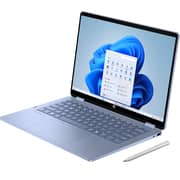 HP OmniBook 5 Flip 2-in-1 Convertible (2025) Laptop - 1st Series / Intel Core 7-150U / 14inch 2K / 1TB SSD / 24GB RAM / Intel Graphics / Windows 11H / English & Arabic Keyboard / Blue / Middle East Version- [14FP0028NE] + A08JSAA Briefcase + 2S9L1AA Mouse