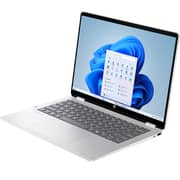 HP OmniBook 5 Flip 2-in-1 Convertible (2025) Laptop - 1st Series / Intel Core 5-120U / 14inch 2K / 512GB SSD / 16GB RAM / IntelGraphics / Windows 11H / English & Arabic Keyboard / Silver / Middle East Version-[14FP0035NE] + A08JSAABriefcase + 2S9L1AAMouse