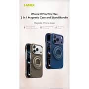 Lanex Diamond Series Phone Case With Stand Gold iPhone 17 Pro Max - LB461DSG