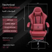Dowinx Gaming Chair Maroon - LS-6689A