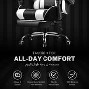 GTPLAYER Gaming Chair White/Black - GT800A