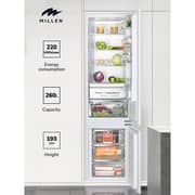Millen Top Mount Refrigerator 260L White - MBIA 193.3ID