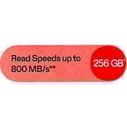 ONN Express MicroSDXC Memory Card 256GB White/Black