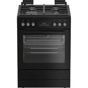 Beko Free Standing 4 Burner Gas Cooker 60cm Black - FBMT61331XCSL