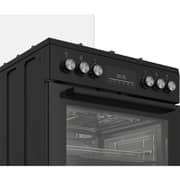 Beko Free Standing 4 Burner Gas Cooker 60cm Black - FBMT61331XCSL