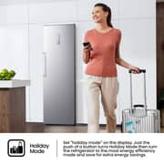 Hisense Upright Fridge 355L Silver - RL3N484NAI