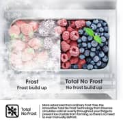 Hisense Upright Fridge 355L Silver - RL3N484NAI