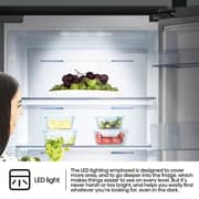 Hisense Upright Fridge 355L Silver - RL3N484NAI