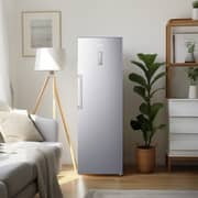 Hisense Upright Fridge 355L Silver - RL3N484NAI