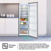 Hisense Upright Fridge 355L Silver - RL3N484NAI
