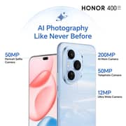 Honor 400 Pro 5G 512GB 12GB RAM Tidal Blue Dual Sim Smartphone + Earbuds CLIP + Art Case