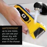Wahl Clean & Close Electric Shaver with Flex Foil, Waterproof & LED Display - Yellow  Black 2 Years Warranty - 07061-158