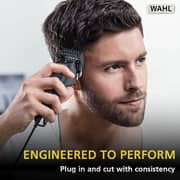 Wahl Home Pro 300 Series Corded Hair Clipper with 8 Guide Combs & Adjustable Taper Lever for Precision Cutting- Black - 2 Years Warranty- 9247-1316