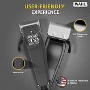 Wahl Home Pro 300 Series Corded Hair Clipper with 8 Guide Combs & Adjustable Taper Lever for Precision Cutting- Black - 2 Years Warranty- 9247-1316