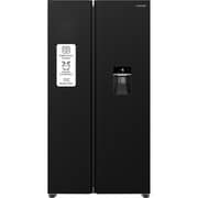 Krome Side by Side Refrigerator 595L Black - KR-SBS820WIH
