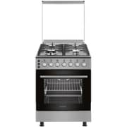 Daewoo 4 Burner Gas Cooker 60cm Silver - DGC-S664HSS