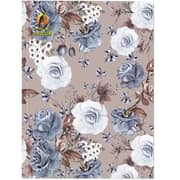 Falcon Oxford Single Line White & Blue Flower Notebook - OX 52067