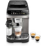 Delonghi Magnifica EVO Bean to Cup Fully Automatic Coffee Machine, Traditional Milk Frother, Built In Grinder, Titanium and Black , ECAM290.81.TB