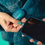 JLab Go Pop ANC True Wireless Earbuds Transparent Teal