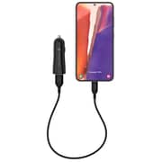 شاحن الأجهزة الذكية للسيارة موفي بمنفذين من USB-A إلى USB-C بقوة 12 واط لون أسود
