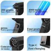 Handheld High Power Dust Cleaner Black - S7